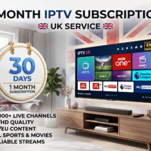 1 Month IPTV Subscription UK
