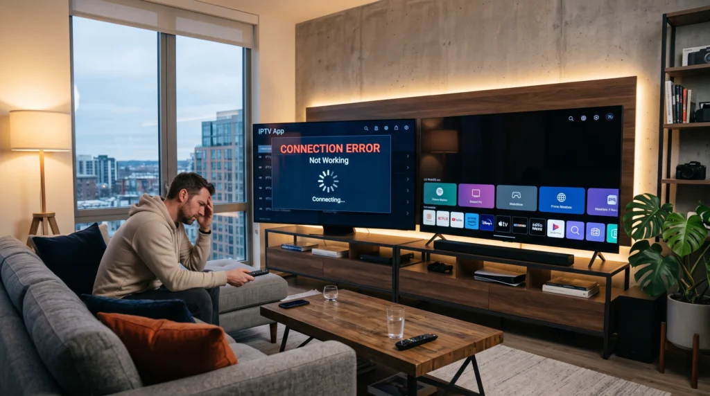 IPTV app not working Samsung LG Smart TV