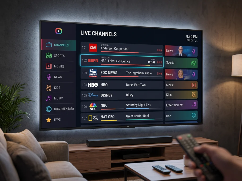 IPTV What Channels